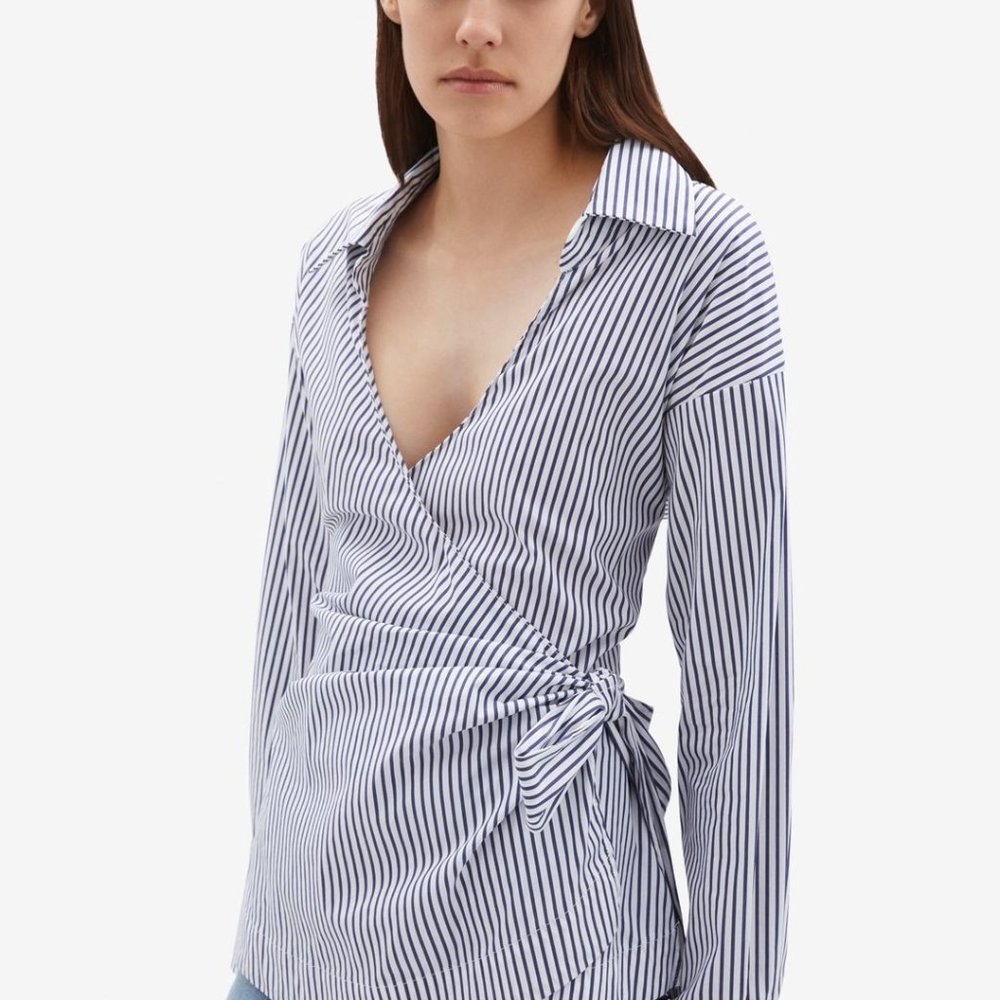 Jonathan Simkhai Sawyer Wrapped Oxford Shirt